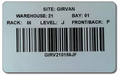 barcode location label